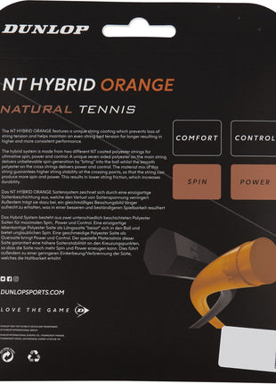 DUNLOP Tennis-Saite Revolution NT Hybrid Orange Set